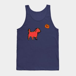 Halloween Dog Found Spooky Pumpkin Tank Top